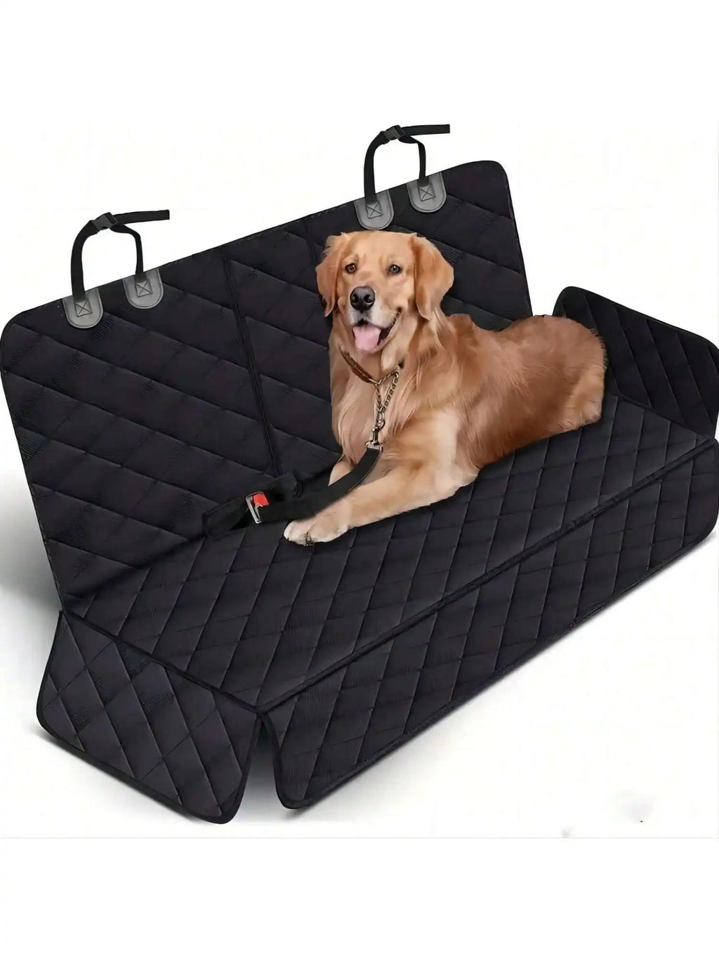 Pet car hammock cover protecting upholstery