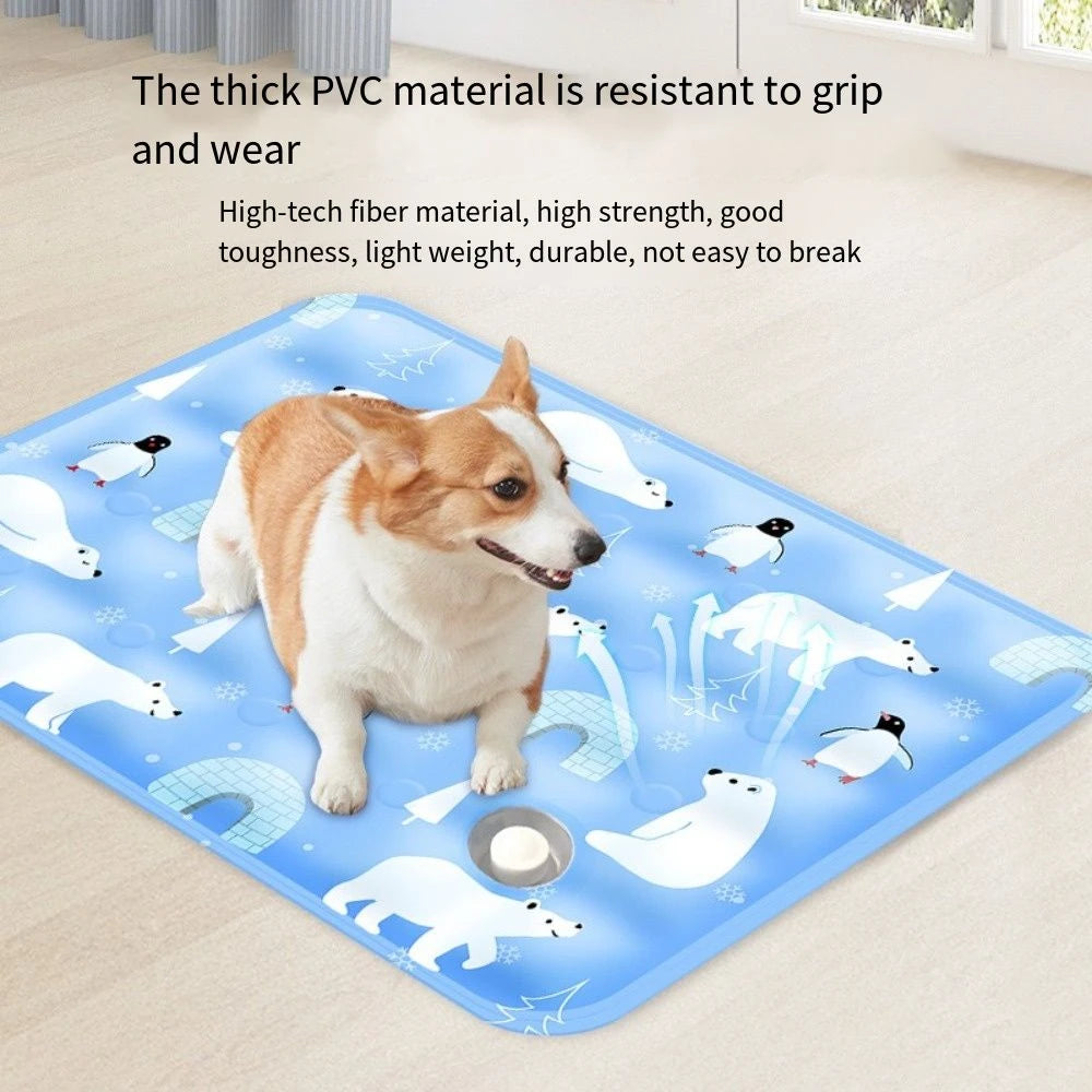 Foldable cooling mat for pets