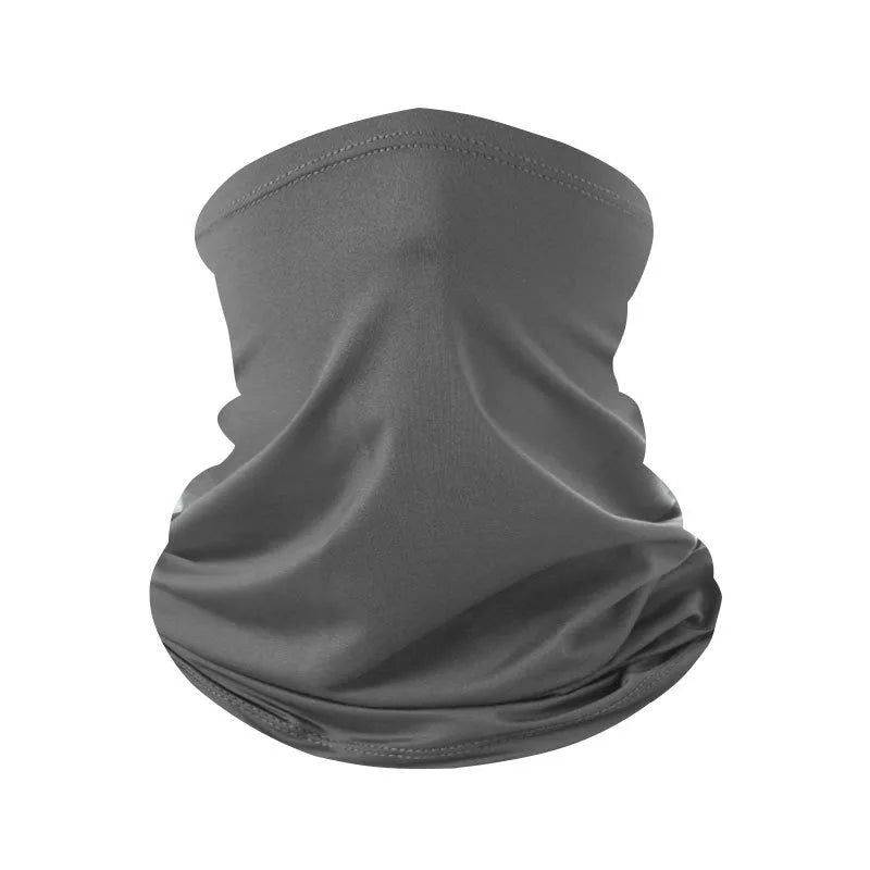 Ice silk gaiter worn outdoors