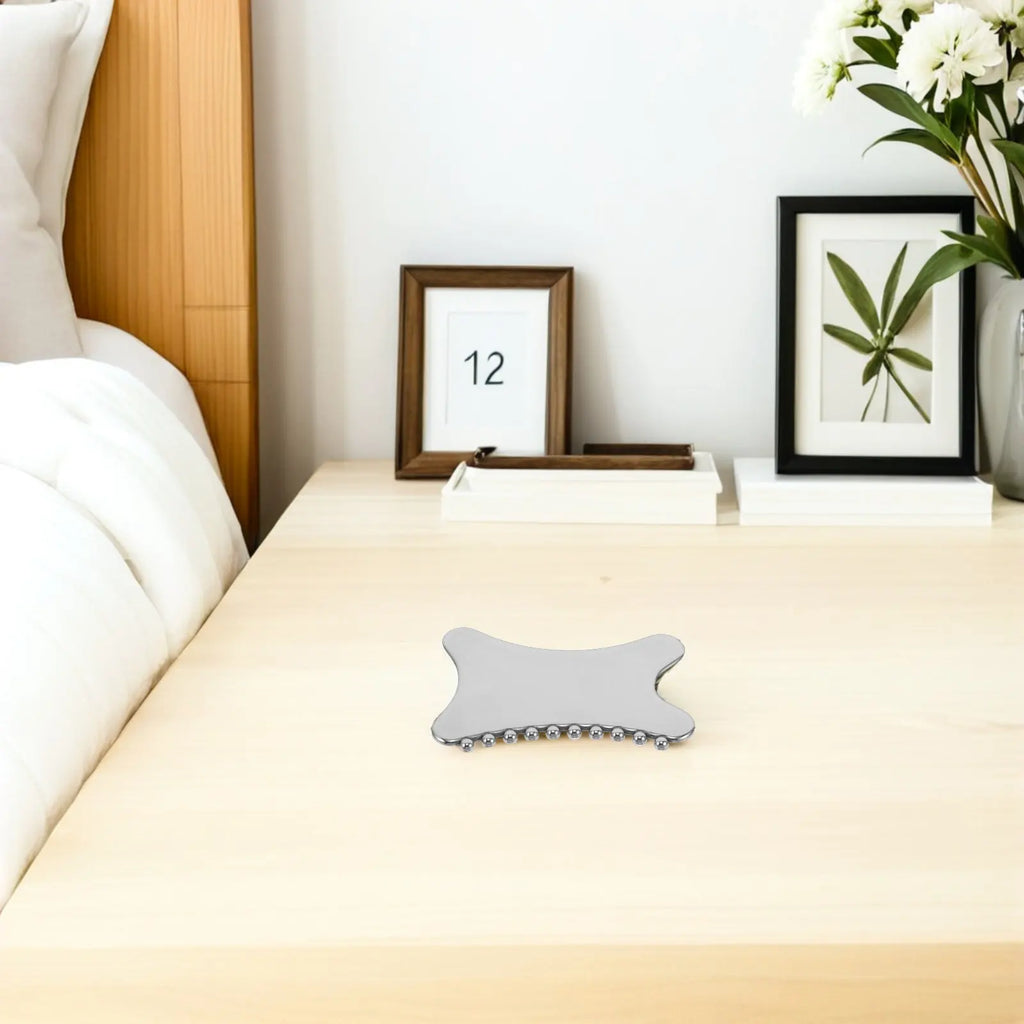 Cooling metal gua sha contour massager