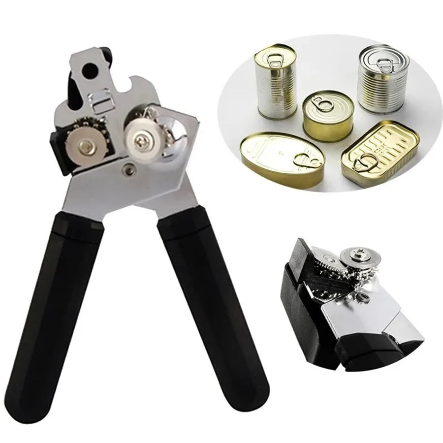 Heavy-duty stainless steel manual can opener