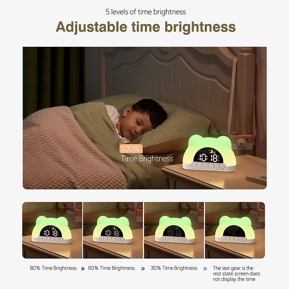 Wake-up light with digital display