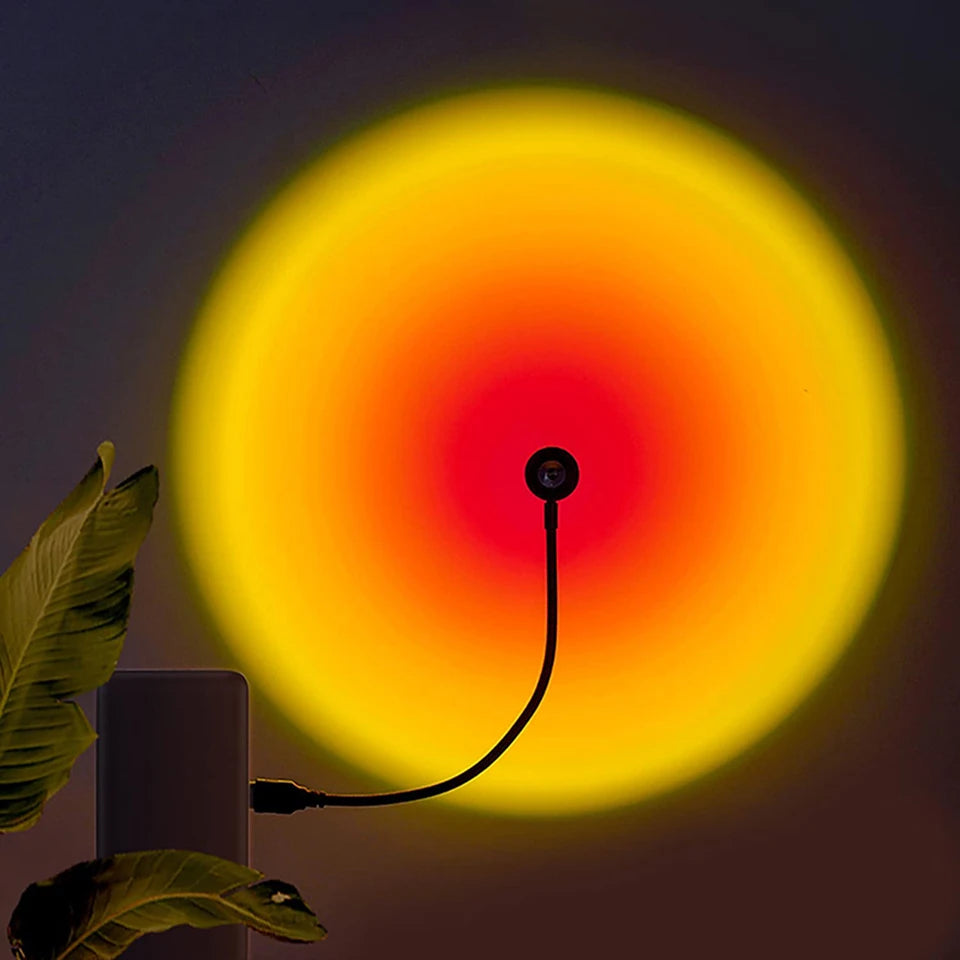 Sunset projection lamp product photo