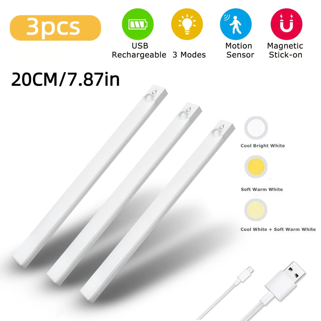 Motion sensor LED light with color modes