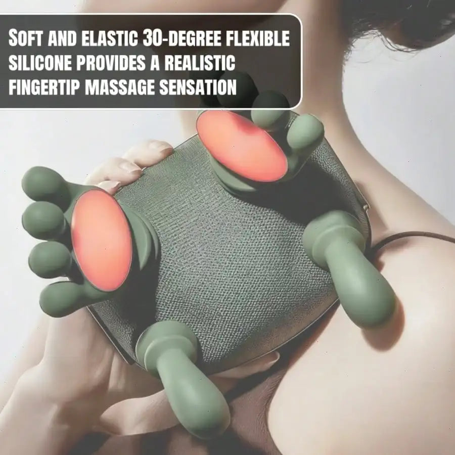 Heated kneading massage pillow nodes
