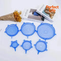 Reusable silicone stretch lids set of 6 product photo
