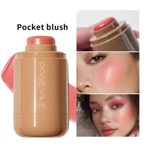 Cream blush stick shades swatch