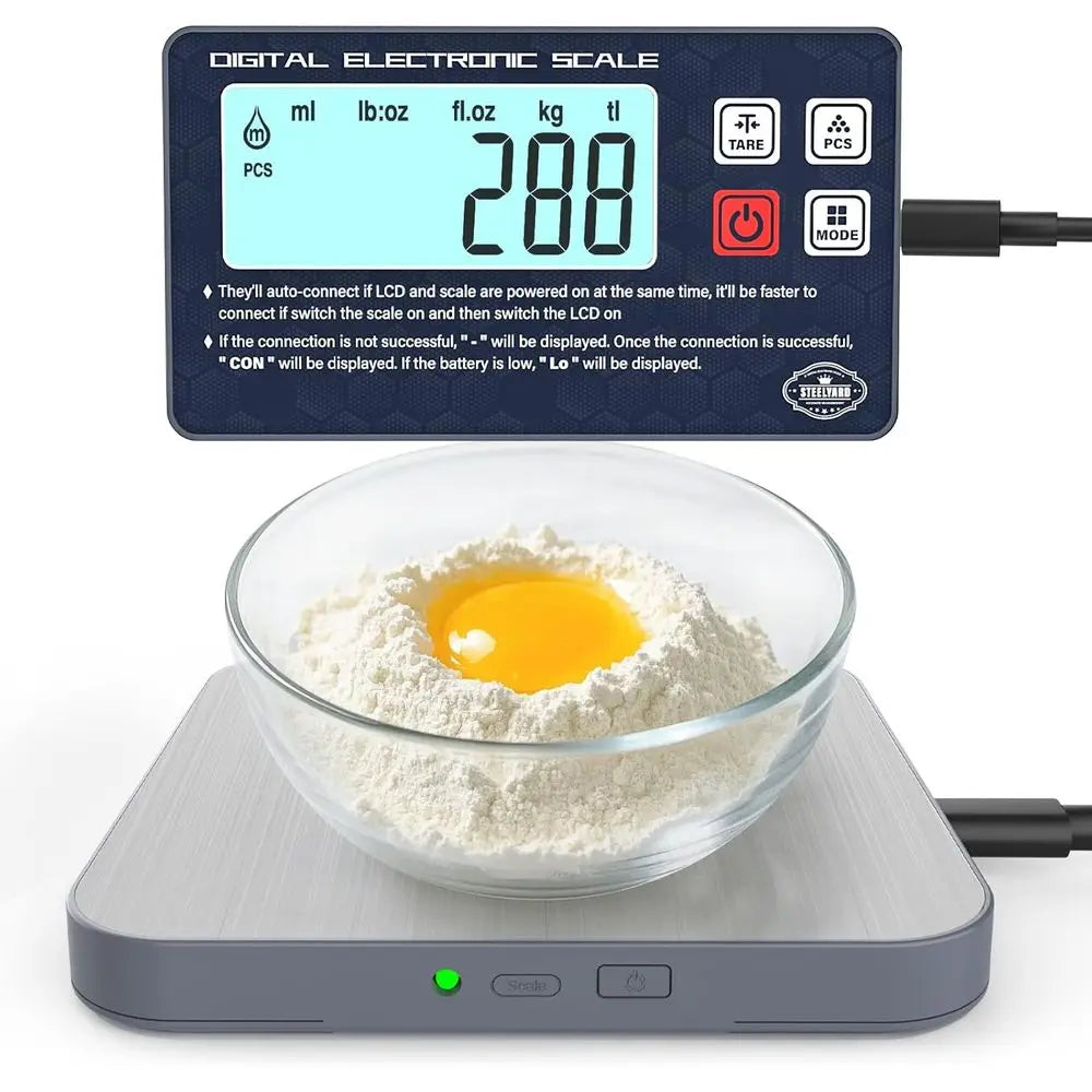 Rechargeable digital kitchen scale