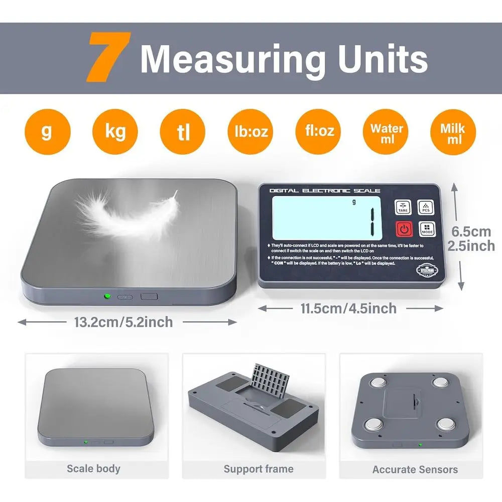 Digital food scale LCD display