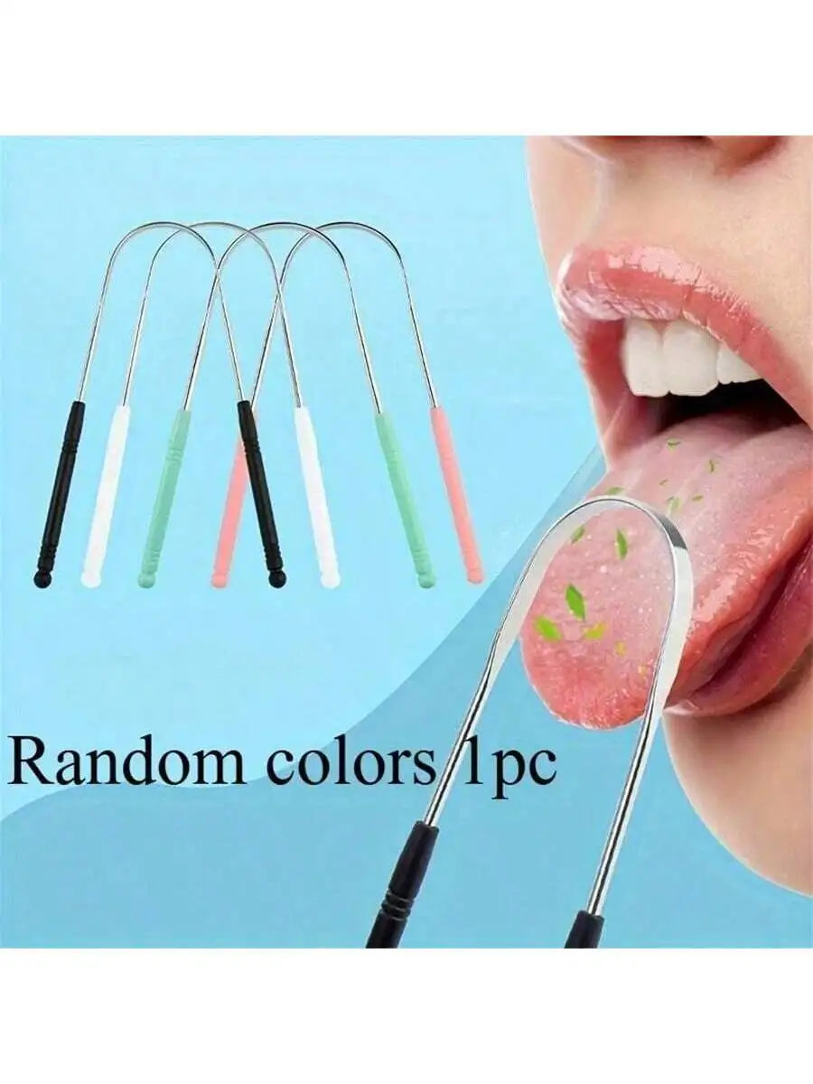 Tongue scraper with easy-grip handle