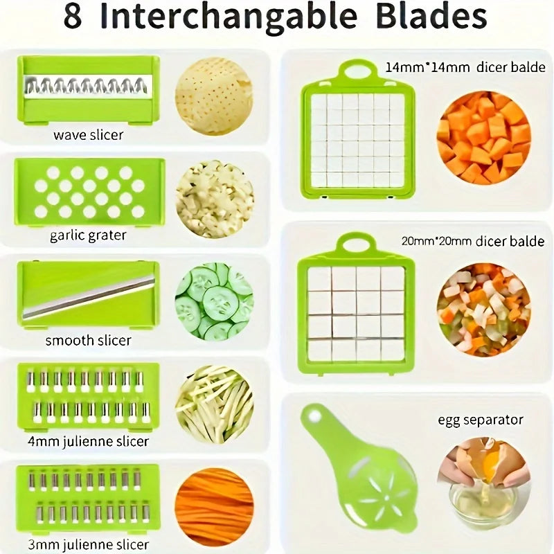 Chopping vegetables into catch container