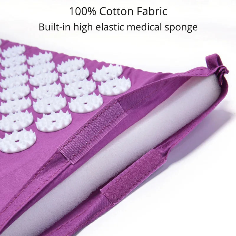 Acupressure mat set with carry bag