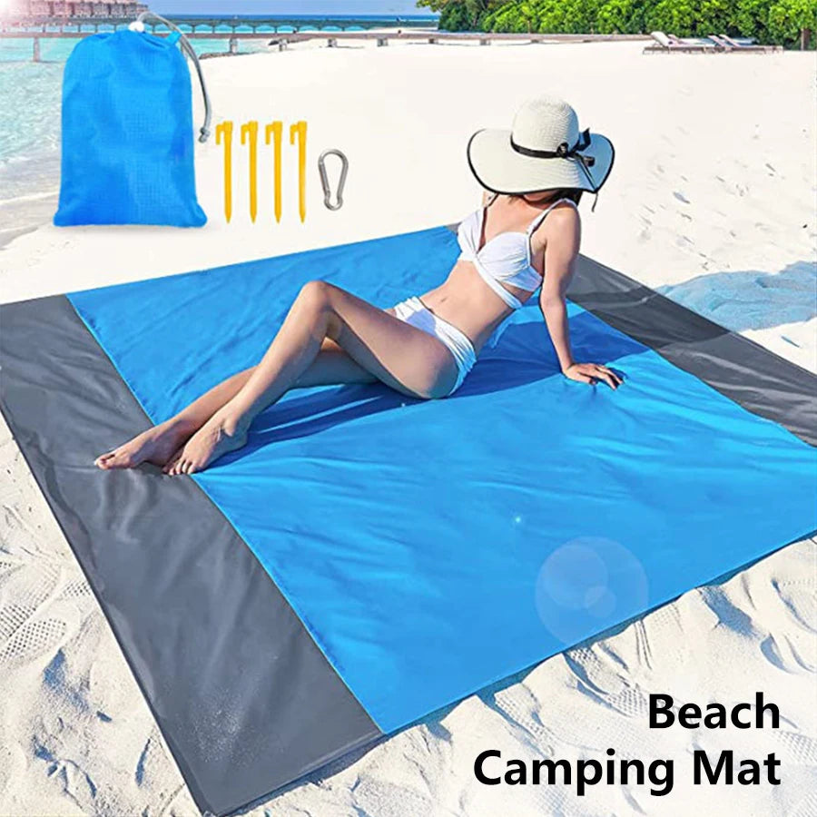 Sand-free waterproof beach blanket