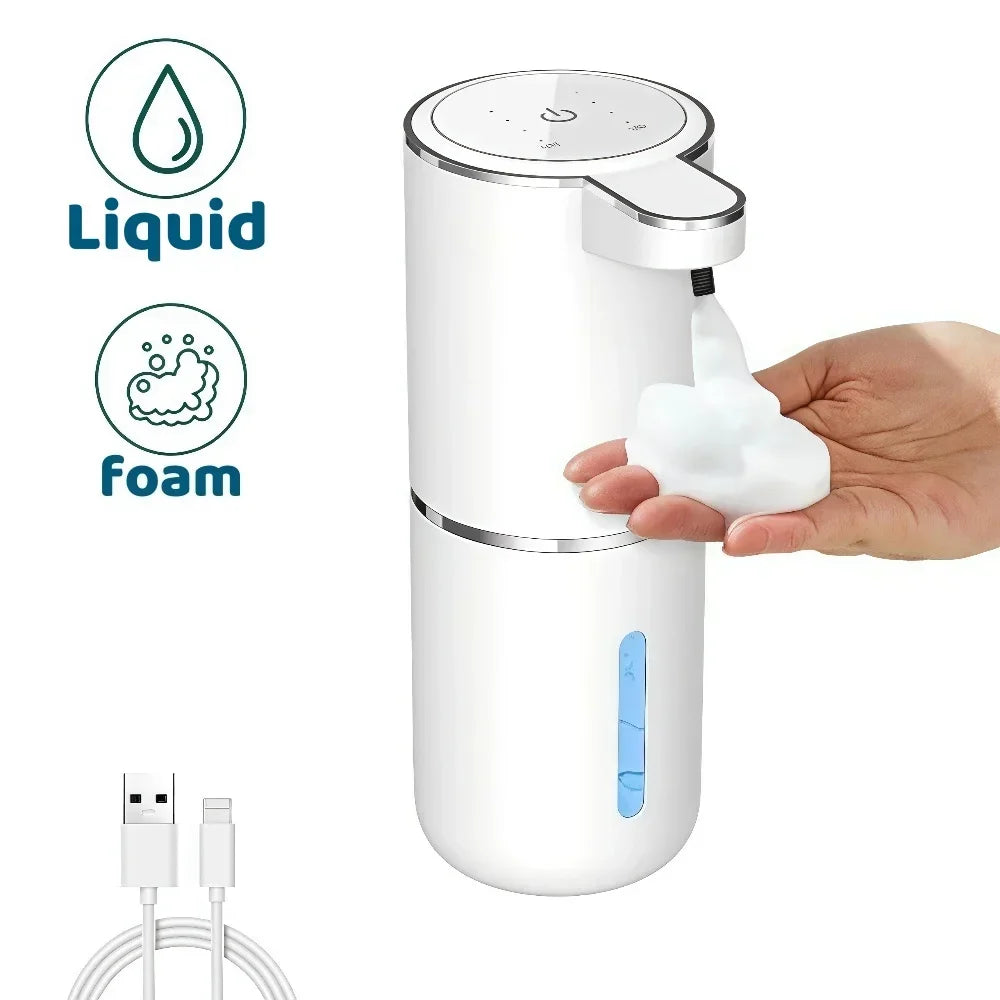 Touchless automatic foaming soap dispenser