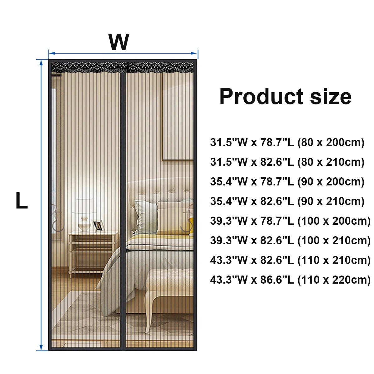 Walking through hands-free magnetic screen door
