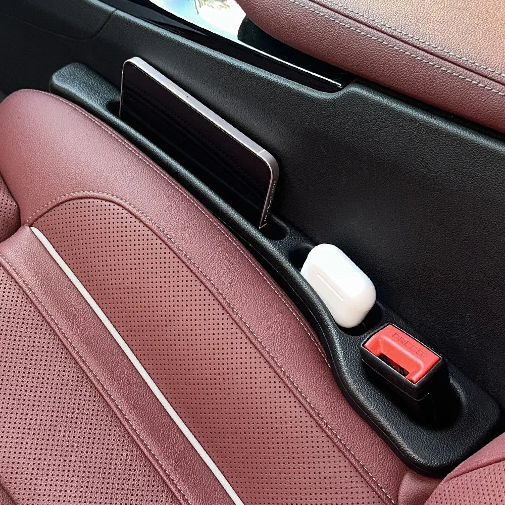 Car seat gap filler and organizer