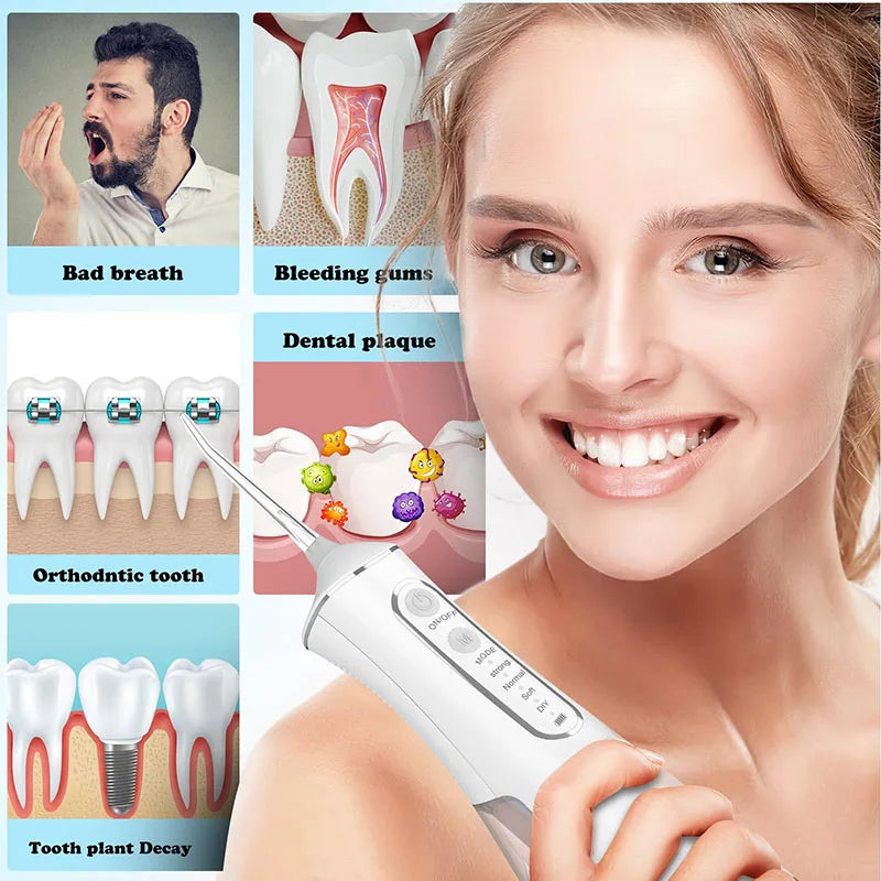 Water flosser with multiple jet tips