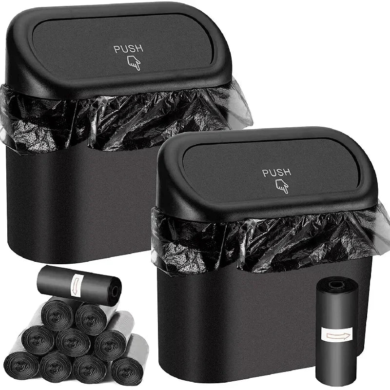 Leakproof car trash can with lid