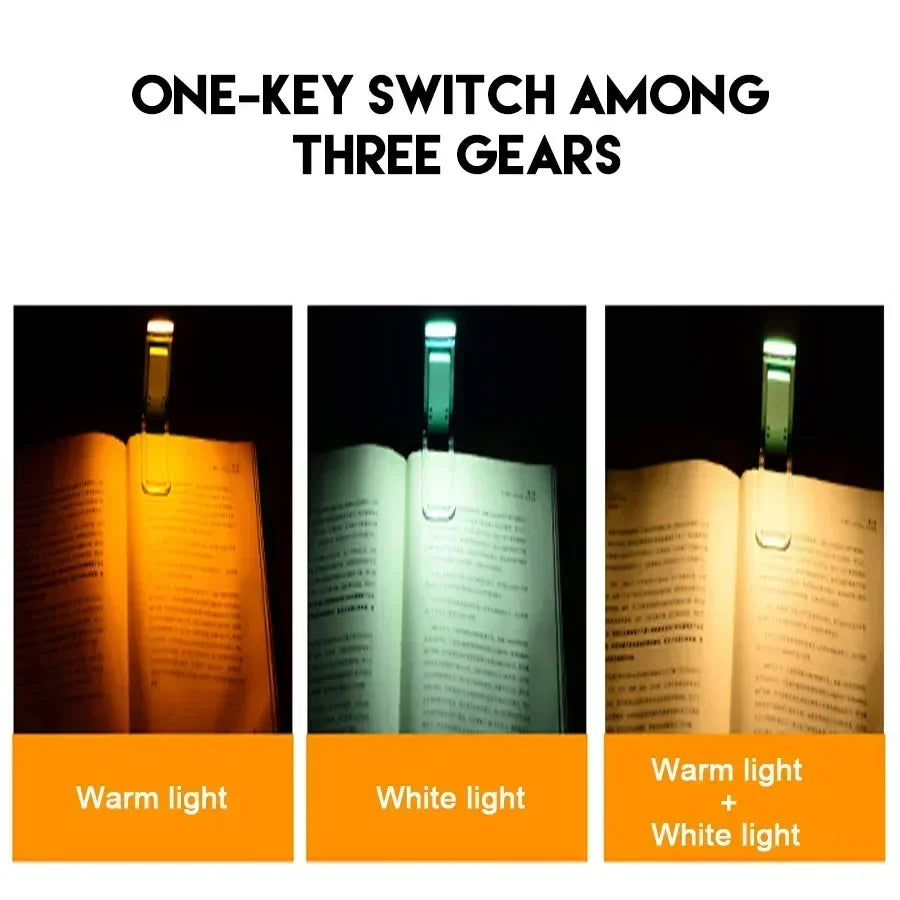 Adjustable brightness mini book light