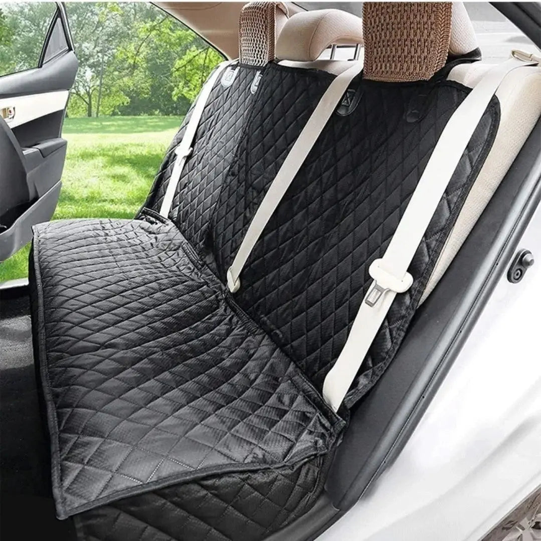 Dog resting on scratch-resistant pet seat protector