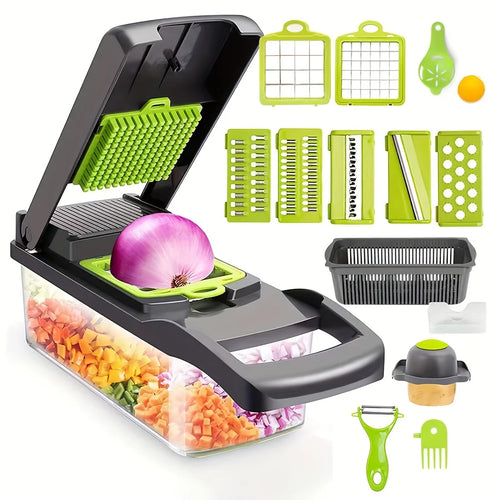 16-in-1 vegetable chopper set with container