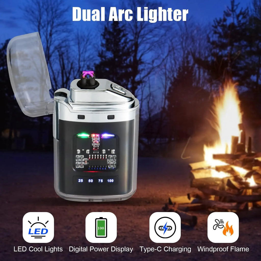Rechargeable flameless plasma lighter detail