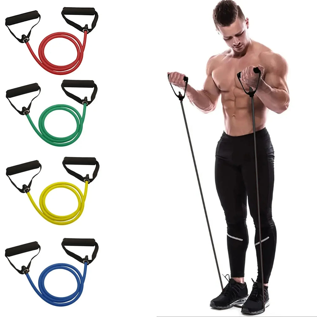 Stackable workout resistance tubes and accessories