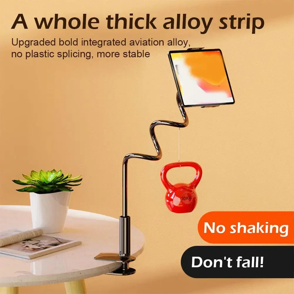 Flexible gooseneck phone and tablet holder mount