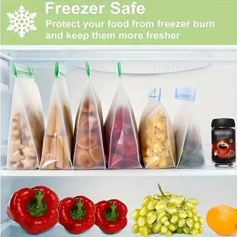 Leakproof silicone storage bag seal