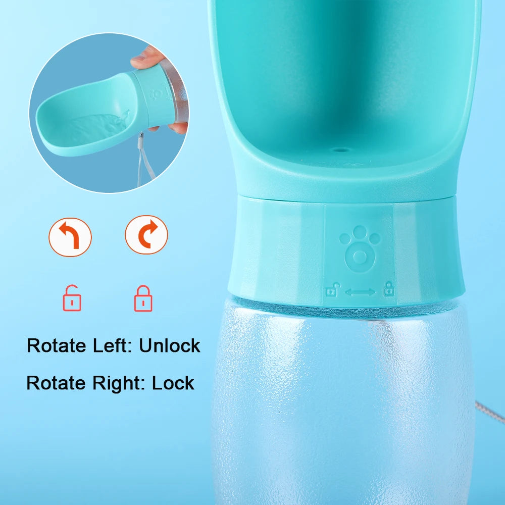 Leakproof dog travel water dispenser