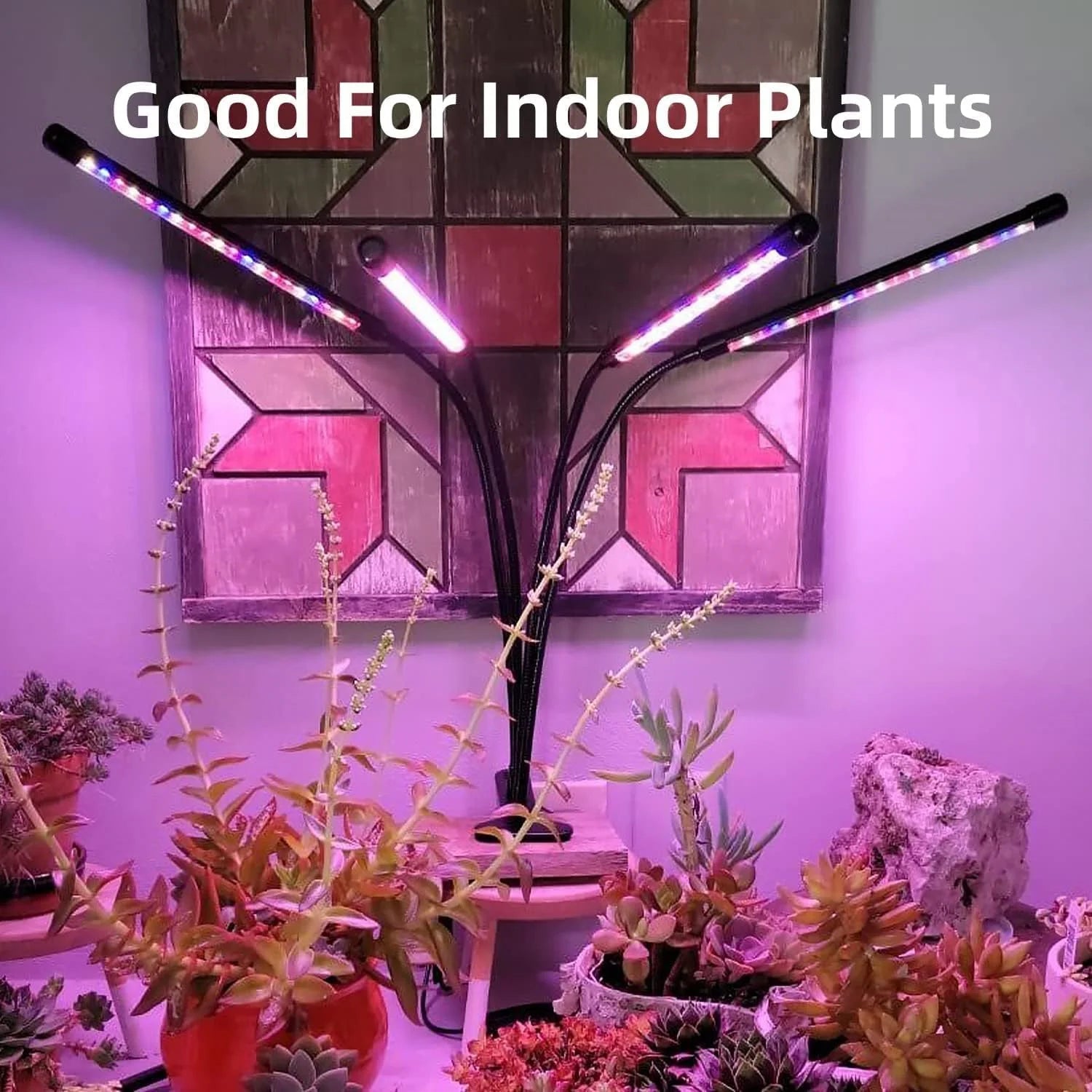 Clip-on adjustable grow light gooseneck